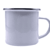 Enamel Mug 8cm with Silver Rim