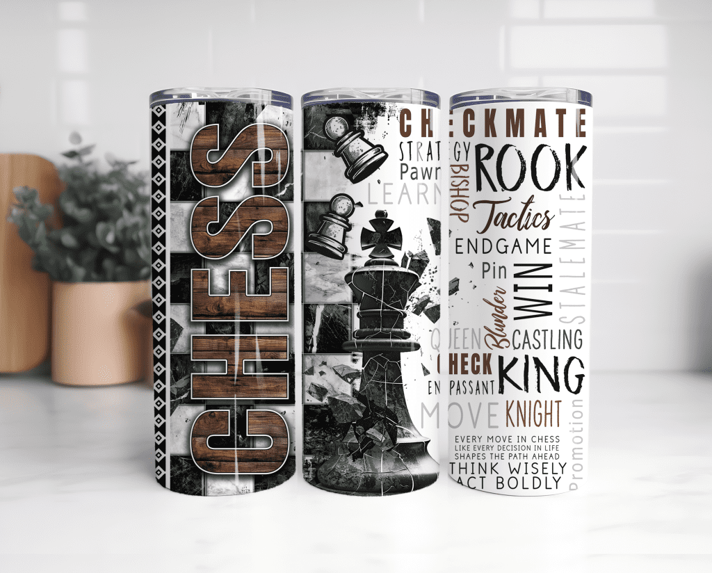 20oz Tumbler Chess