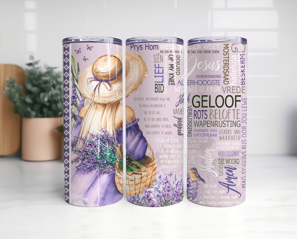 20oz Tumbler Geloof Lavender