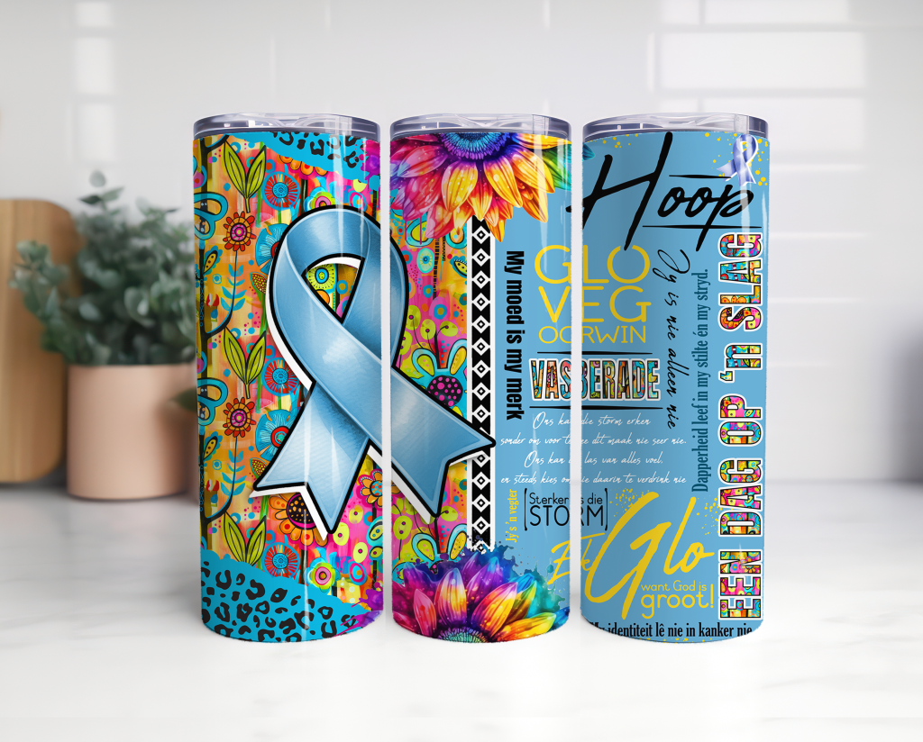 20oz Tumbler Kanker Blou