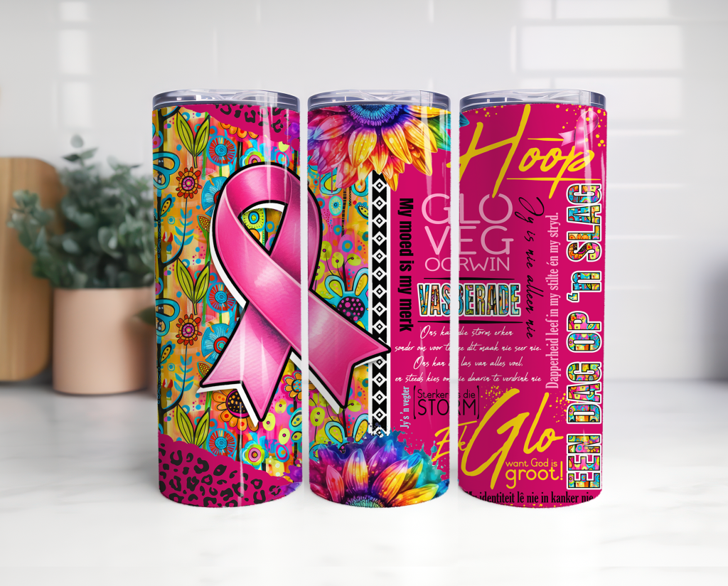 20oz Tumbler Kanker Pienk