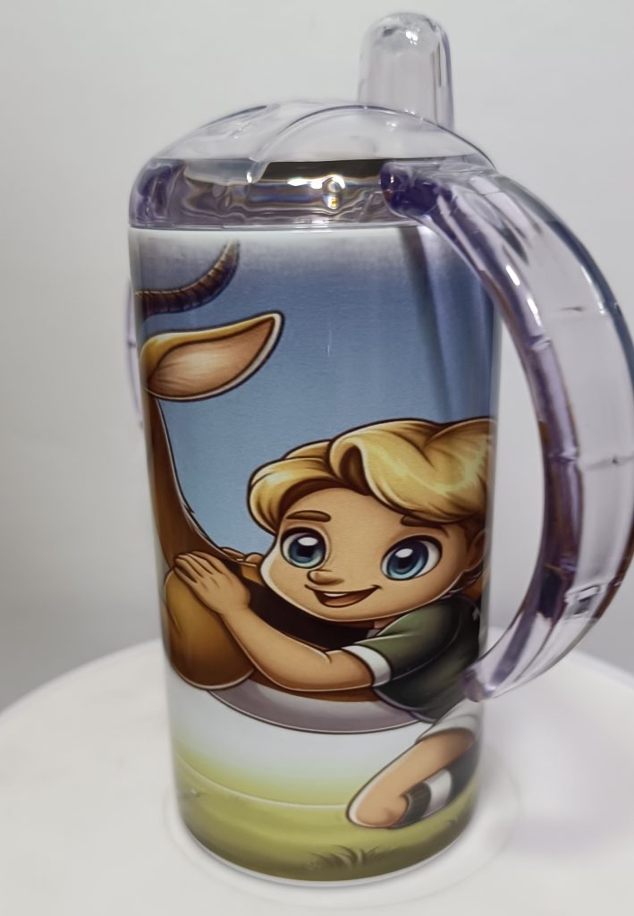 12oz Baby Sippy Cup Straight with Handle - Springbok