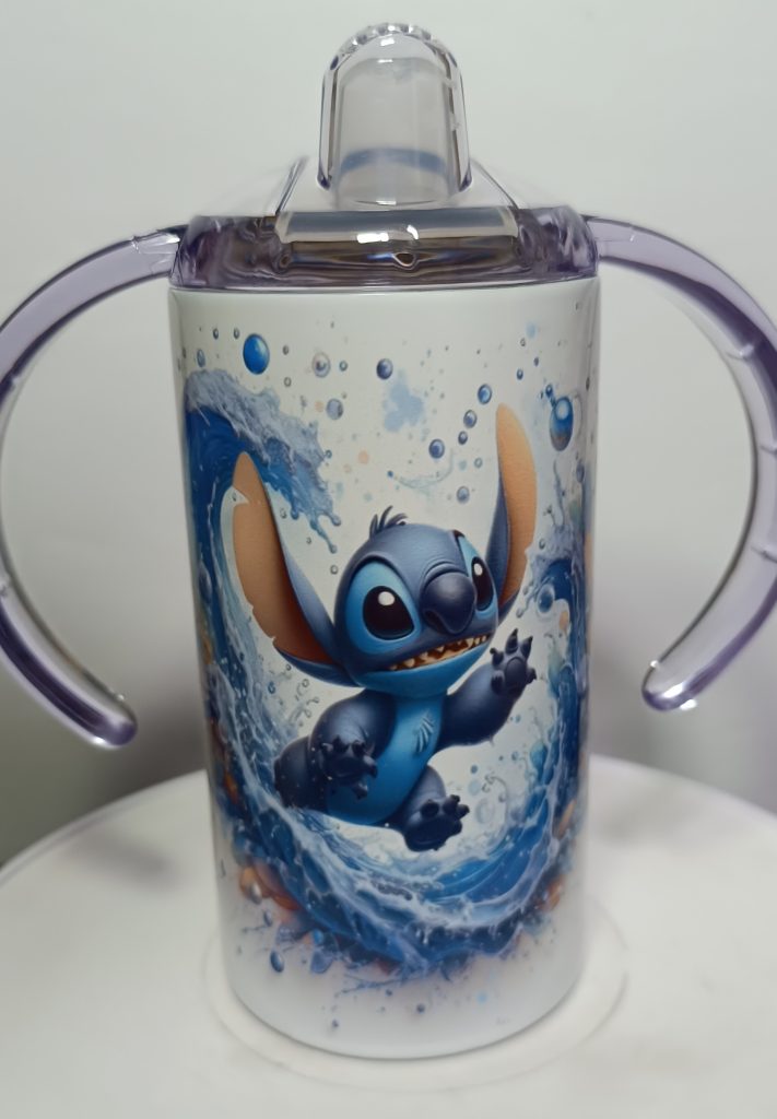 12oz Baby Sippy Cup Straight with Handle - Stitch 2