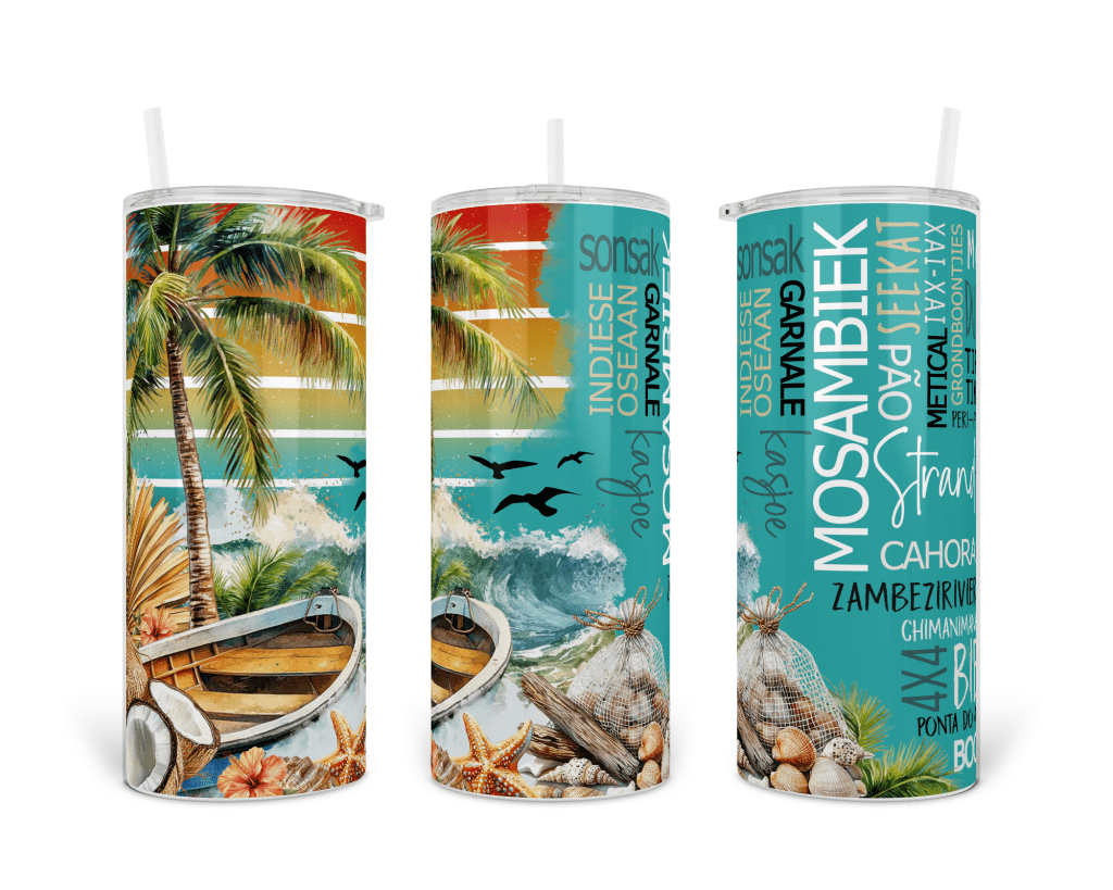 15oz Stainless Steel Tumbler - Afrikaans Mosambiek