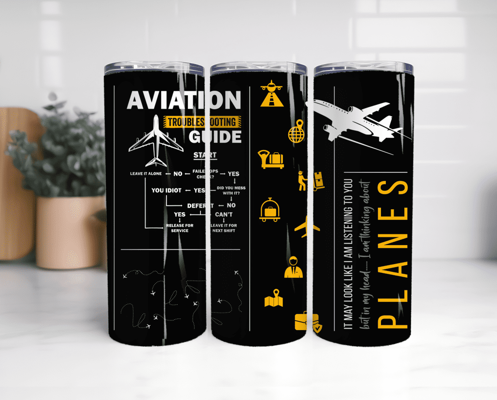 20oz Tumbler Aviation