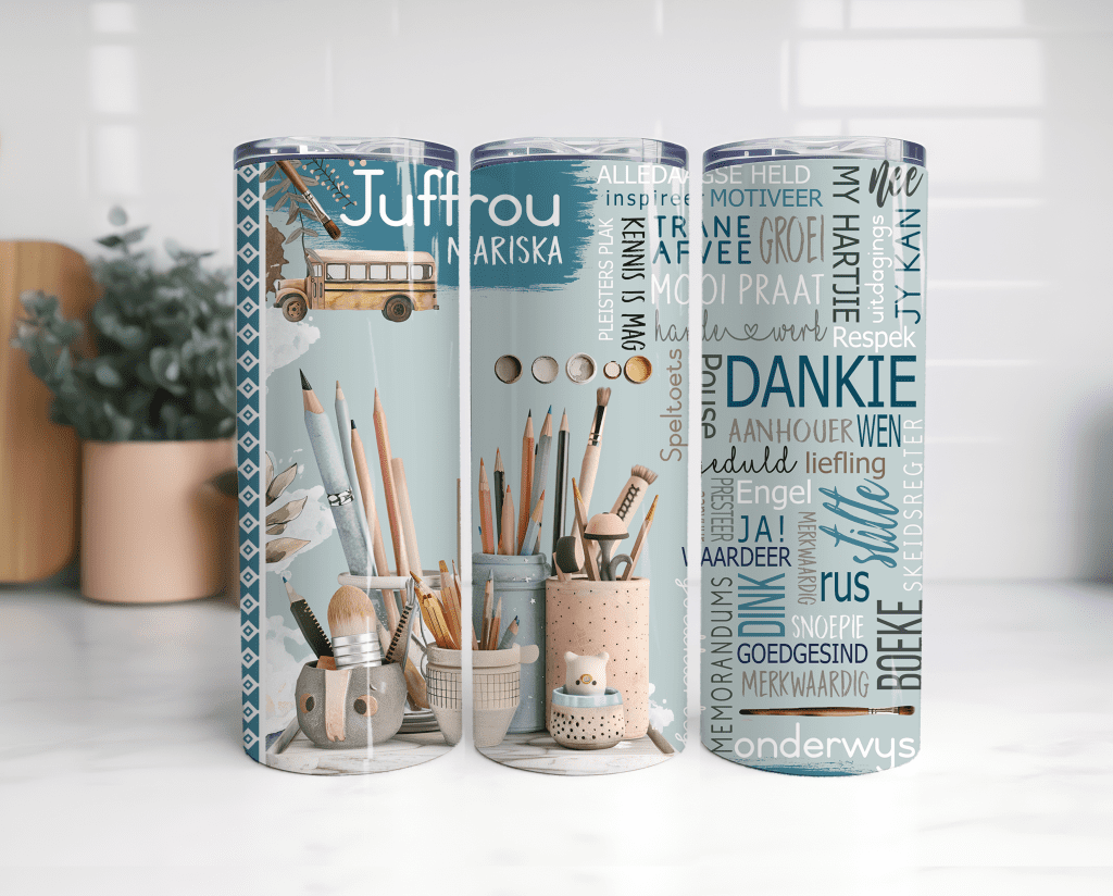 20oz Tumbler Juffrou Blou