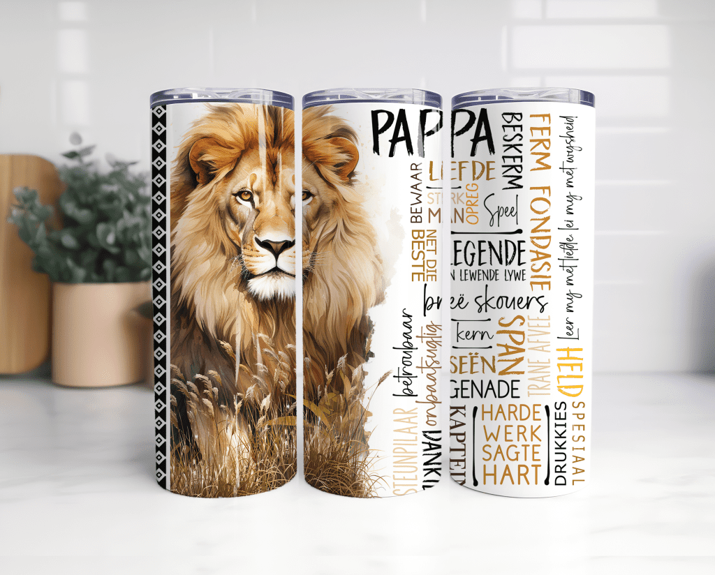 20oz Tumbler Pappa Leeu